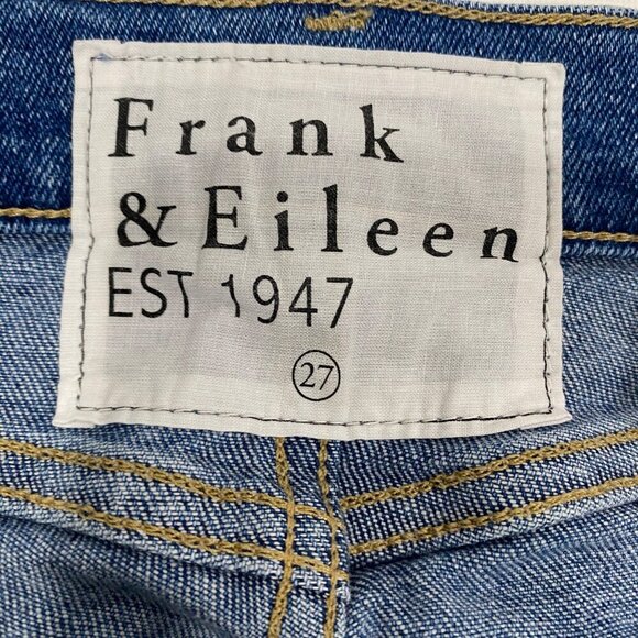 Frank & Eileen CORK Everyday Blue Everyday Denim size 27 slim straight high rise - Picture 5 of 14